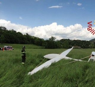 L'aliante interessato dalla manovra L'aliante interessato dalla manovra