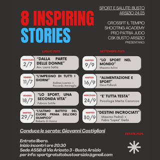 Al via «8 Inspiring Stories»: lo sport si fa racconto