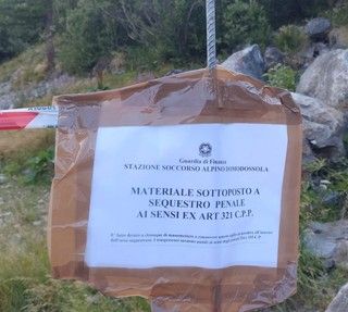 Incredibile a Macugnaga: messo sotto sequestro il sentiero per il rifugio Zamboni