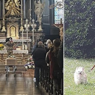 I funerali e l'immagine con cui il Comune aveva reso omaggio a Patrizia Crosta