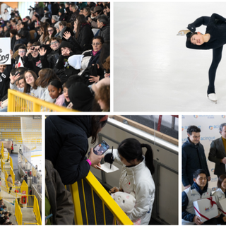 Il cuore di Varese per il pattinaggio e per i campioni della nazionale giapponese (Foto Roberto Galbiati)