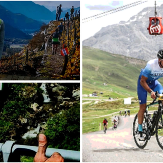 Stefano Galante, 52 anni il 14 agosto, spinge sulle salite dell'amata Valtellina