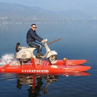 Alessandro Pozzi in sella alla sua &quot;Peraspera&quot;