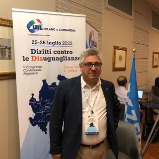 Il segretario generale della Uil Milano Lombardia Enrico Vizza