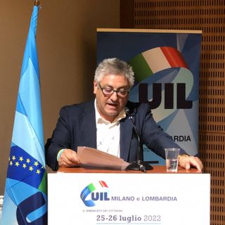 Il segretario generale della Uil Milano Lombardia Enrico Vizza