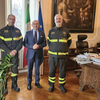 Il nuovo comandante provinciale dei vigili del fuoco incontra il prefetto