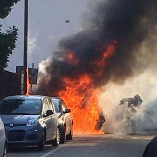 I vigili del fuoco al lavoro a Venegono