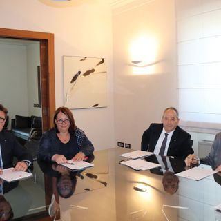 Da sinistra: Roberto Grassi, Stefania Filetti, Antonio Massafra, Marco Contessa