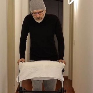 La foto postata da Gigi D'Agostino lo scorso gennaio