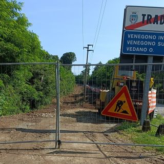 Nuovo percorso ciclopedonale: 30 all'ora e senso unico alternato sulla SP46 tra Venegono Inferiore e Tradate
