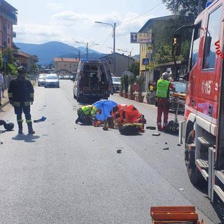 Lavena Ponte Tresa, scontro tra un'auto e una moto: 36enne elitrasportata in ospedale