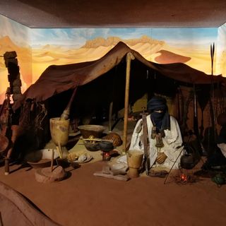 In una sala del Museo Castiglioni, è riprodotta un'autentica tenda Tuareg