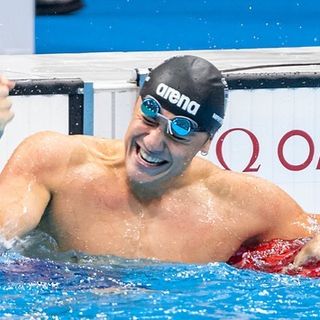 Foto di Nicolò Martinenghi tratta dalla pagina Facebook della Federazione italiana nuoto