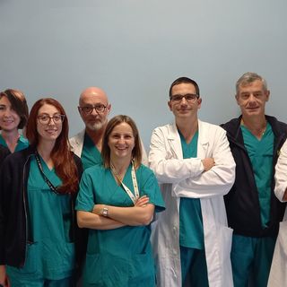Da sinistra a destra:  dr. Paolo Rocchi, dr.ssa Silvia Coriele, dr.ssa Mara Palumbo, dr.ssa Marika Milani, dr. Franco Pavesi, dr.ssa Laura Bardelli, dr. Stefano Rausei (Direttore), dr. Alberto Reggiori, dr. Vincenzo Pappalardo. Nei box, dall'alto: Valeria Tomasin (Coordinatrice Infermieristica Chirurgia Cittiglio), Antonella Sala (Coordinatrice Infermieristica Chirurgia Angera) e Anna Ruspini (Coordinatrice Infermieristica Day Surgery Cittiglio).