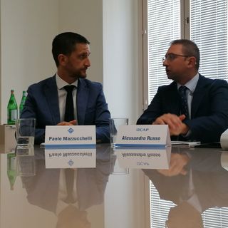 A sinistra, il presidente di Alfa Paolo Mazzucchelli