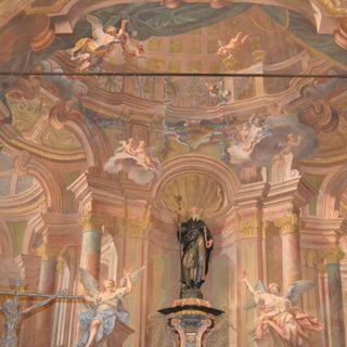 Le architetture dipinte della Chiesa di Sant’Antonio alla Motta di Varese, quadrature di Giuseppe Baroffio e figura di Giovanni Battista Ronchelli