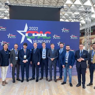 Davide Quadri (Lega Giovani Esteri) a Budapest al congresso mondiale dei Conservatori
