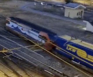 Il treno in corsa ripreso da un video amatoriale