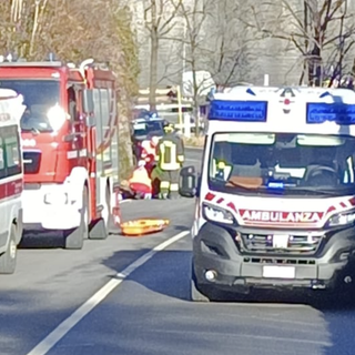 I soccorsi in azione lungo la Provinciale
