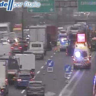 L'incidente visto dalle webcam di Autostrade per l'Italia