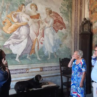 La consegna delle audioguide al Castello di Somma Lombardo