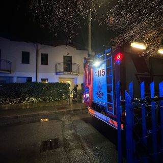 L'intervento dei vigili del fuoco a Tradate