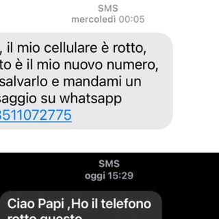 Una nuova truffa corre sugli smartphone: «Papy ho il telefono rotto, mandami un messaggio a questo numero temporaneo»