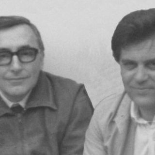 I fondatori della Elmec Cesare Corti e Clemente Ballerio