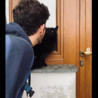Una tenera immagine dal profilo Instagram di Christian: ce lo ricordiamo così felice