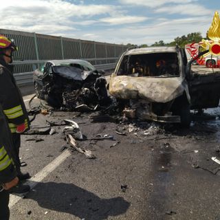 Le immagini dell'incidente a Villa Guardia