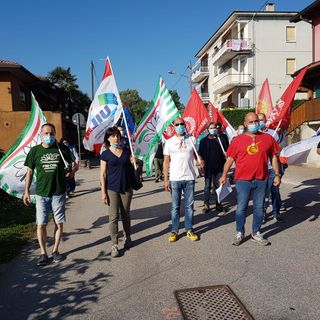 Foto dello sciopero dello scorso luglio