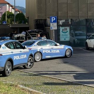 La polizia sul posto del ritrovamento
