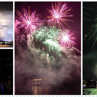 Lo spettacolo dei fuochi artificiali di Laveno nelle splendide immagini di &quot;Fotografia Galbiati - Alberto Bernasconi&quot; e Dario Zanon