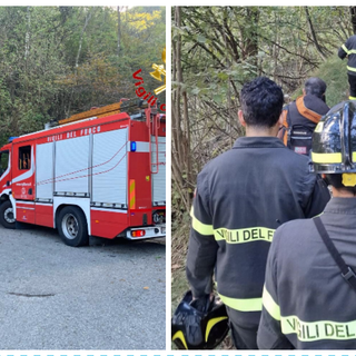 Si perdono nei boschi di Castelveccana: due ragazze individuate e salvate dai vigili del fuoco