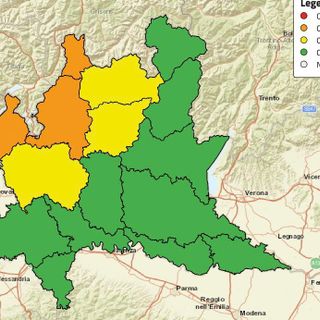 Rischio idrogeologico: allerta arancione per laghi e Prealpi, gialla nel resto della provincia di Varese