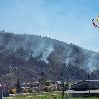 FOTO. Incendio a Montegrino, migliora la situazione: non risultano più fronti attivi. In fumo 40 ettari di bosco