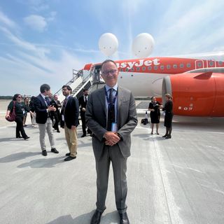Armando Brunini, ad di Sea, ieri alla cerimonia di inaugurazione del terminal 2