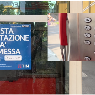 Una cabina superstite in viale Alfieri