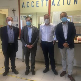 Da sinistra Ceccuzzi, Monti, Castiglioni e Valtolina