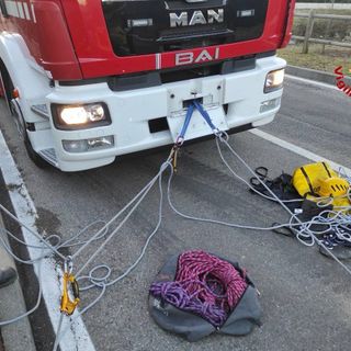 Morazzone, cane cade nel tombino: per salvarlo arrivano i vigili del fuoco