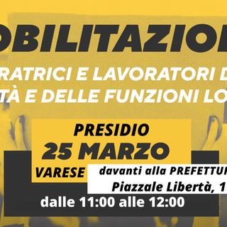 Funzioni Locali e Sanità Pubblica: venerdì presidio sindacale davanti la Prefettura