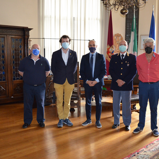 La Croce Rossa Italiana di Varese incontra il Questore per presentare &quot;MOTOGIRO C.R.I. 2021&quot;