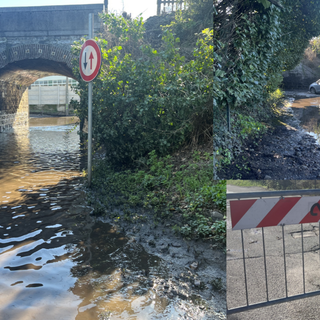 VIDEO. Come prima più di prima: il ponte allagato (e attraversato)