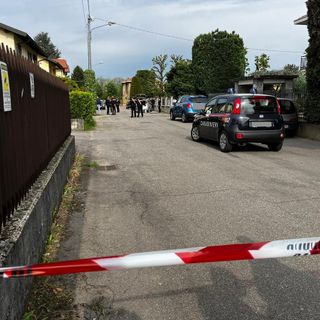 La casa di via Torino - foto del giorno dell'omicidio