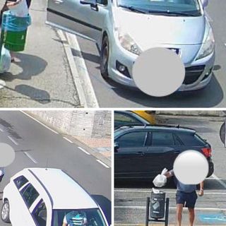 Le immagini della videosorveglianza pubblicate dal Comune di Cavaria con Premezzo che riprendono gli incivili che abbandonano i rifiuti