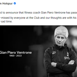 Lutto nel mondo del calcio: è morto &quot;il marine&quot; Giampiero Ventrone, storico preparatore atletico della Juve. Aveva 62 anni