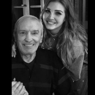 Gigi Riva con la nipote Virginia