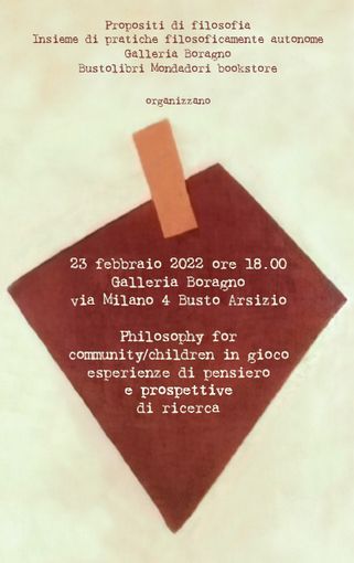 Gli appuntamenti di “Filosofarti” in Galleria Boragno Gli appuntamenti di “Filosofarti” in Galleria Boragno