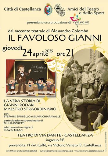 “Il Favoloso Gianni”: Castellanza omaggia Rodari  e ricorda Alessandro Colombo