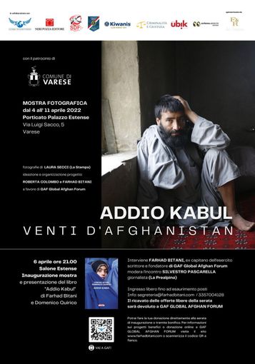 A Palazzo Estense, &quot;Addio Kabul - Venti d’Afghanistan”